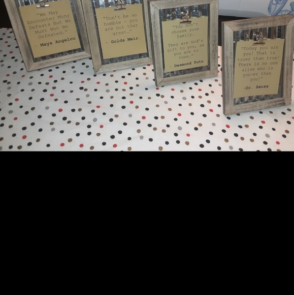 Rustic Galvanized Frame with Quote Lot of 4. - Picture 5 of 7